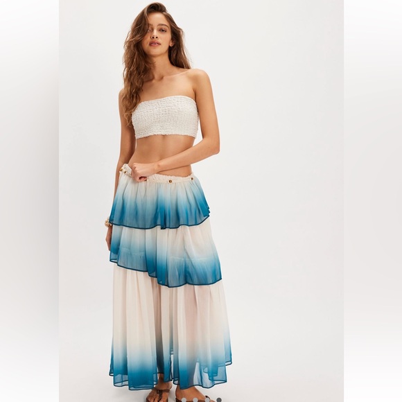 Free People Dresses & Skirts - Free People Dip Into The Tiers Maxi Skirt